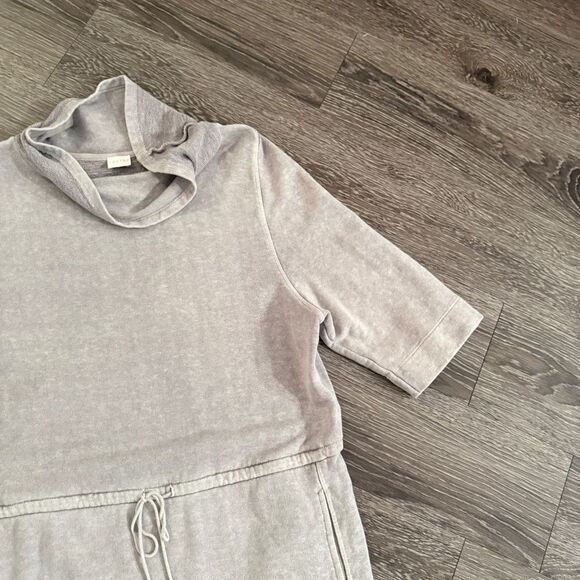 Poetry Short Sleeve Funnel Neck Hemp Cotton Sweatshirt - Picture 4 of 9